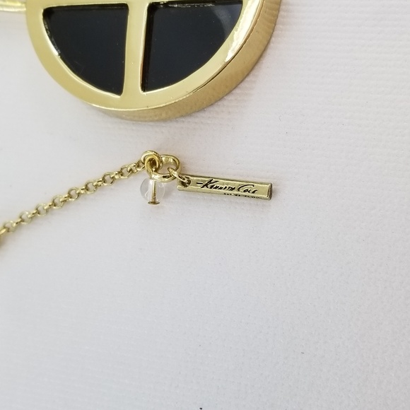 KENNETH COLE Black White Gold Tone Necklace - Picture 8 of 8